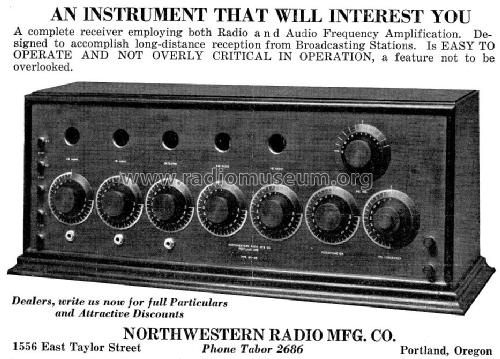 Type SR-25; Northwestern Radio (ID = 1397578) Radio