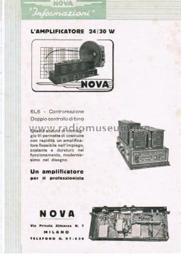 Amplificatore 24-30 W; Nova Radio Novaradio (ID = 2623828) Ampl/Mixer