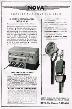 Amplificatore 20W; Nova Radio Novaradio (ID = 2656826) Ampl/Mixer