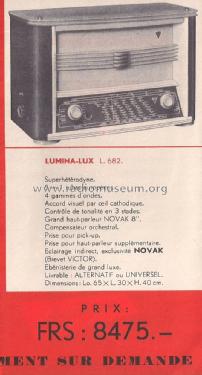 Lumina Lux L682U; Novak also Pontiac; (ID = 1904326) Radio