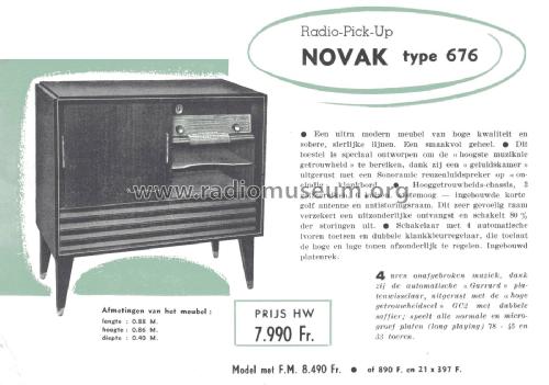 Radio-Phono 676; Novak also Pontiac; (ID = 1903195) Radio