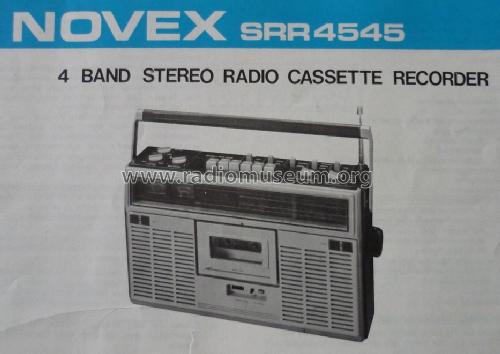 4 Band Stereo Radio Cassette Recorder SRR 4545; Novex Electronics Co (ID = 1687681) Radio