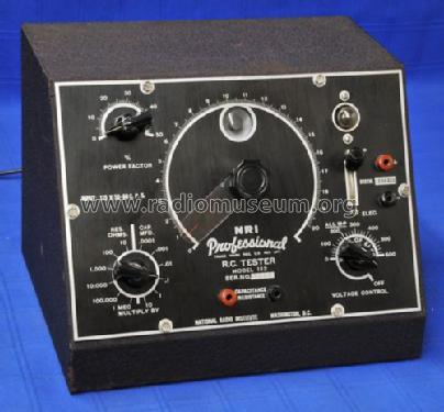 Professional Resistor-Condensor Tester 112; National Radio (ID = 993551) Equipment