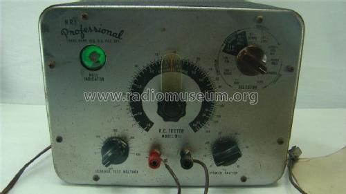 Professional Resistor-Capacitor Tester 311; National Radio (ID = 1349126) Ausrüstung