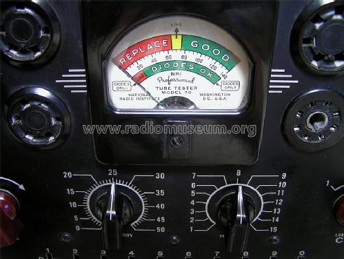 Professional Tube Tester 70; National Radio (ID = 1483660) Equipment