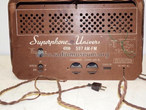 Superphone Univers 597 AM-FM; NRI - Nordisk Radio (ID = 2450418) Radio