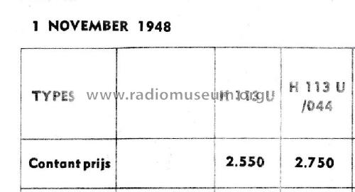 Aristona / Pygmée H113U /?, H113U /044; NSF Nederlandsche (ID = 1937849) Radio