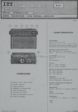 Junior 108 L; Océanic, ITT Océanic (ID = 1177027) Radio