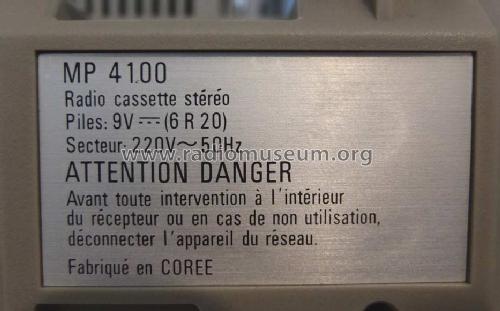 Radio Cassette Stéréo MP 4100; Océanic, ITT Océanic (ID = 2285820) Radio