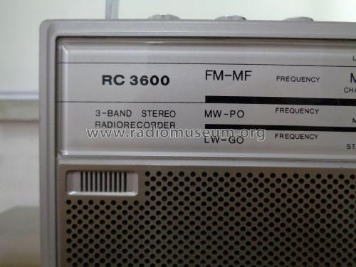 Radio Magnètocassette RC 3600; Océanic, ITT Océanic (ID = 1770647) Radio