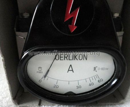 Amperemeter Dreheisen AC/DC 0-60 A; Oerlikon, (ID = 2972203) Ausrüstung