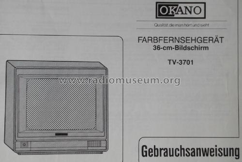 Farbfernsehgerät TV-3701; Okano Marke (ID = 1809842) Televisore