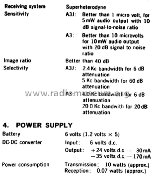 Manpack Radio Set - SSB Walkie-Talkie - Transmisor-Receptor TRP-4A; OKI Electric (ID = 2704449) Mil TRX