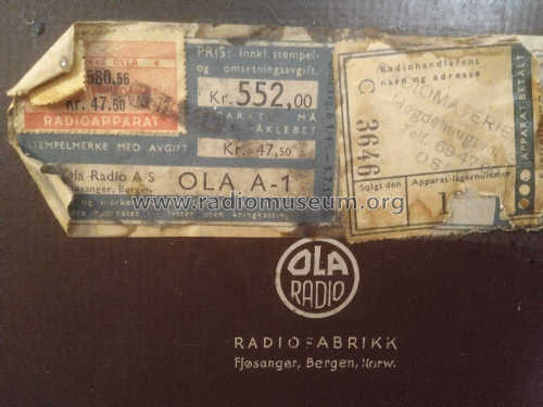 A1; Ola Radio; Bergen (ID = 2433596) Radio