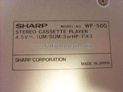 Stereo Cassette Player WF-50G; Sharp; Osaka (ID = 1276671) Sonido-V