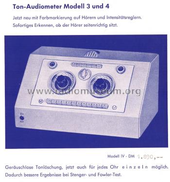 Audiometer Modell 4; Ollmann, Bruno / (ID = 2851701) Medicine
