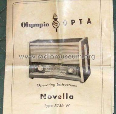 Olympic-Opta Novella 5736W; Loewe-Opta; (ID = 831714) Radio