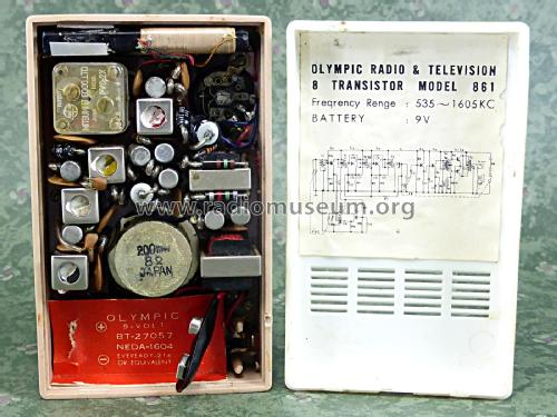 8 Transistor 'The Myrna' 861; Olympic Radio & (ID = 2318349) Radio