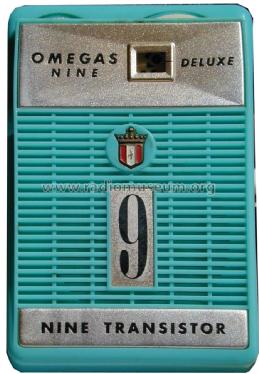 Nine Deluxe 9 Transistor; Omegas; brand? where (ID = 1270330) Radio