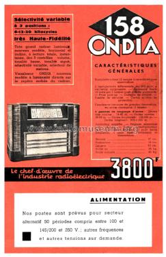 158; Ondia Le Matériel; (ID = 2290953) Radio