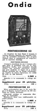 Penthexodyne 53; Ondia Le Matériel; (ID = 1958963) Radio