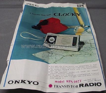 Clock Radio 'CLOCKY' 8PA-102T ; Onkyo, Osaka Denki (ID = 1640496) Radio