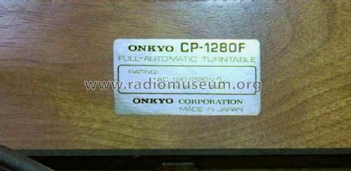 CP-1280F; Onkyo, Osaka Denki (ID = 1529461) R-Player