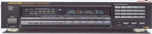 Integra Quartz Synthesized FM Stereo / AM Tuner T-4650; Onkyo, Osaka Denki (ID = 1251499) Radio