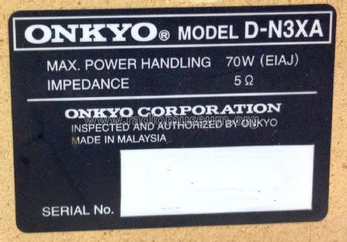 Speaker System D-N3XA; Onkyo, Osaka Denki (ID = 1990563) Speaker-P