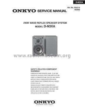 Speaker System D-N3XA; Onkyo, Osaka Denki (ID = 1990564) Speaker-P