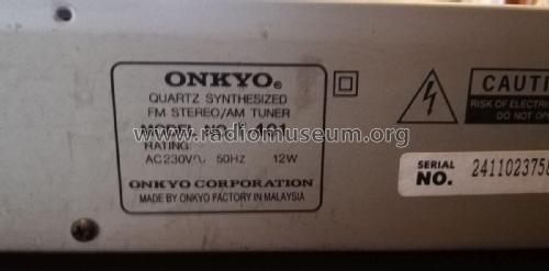 Quartz Synthesized FM Stereo / AM Tuner T 401; Onkyo, Osaka Denki (ID = 2865493) Radio