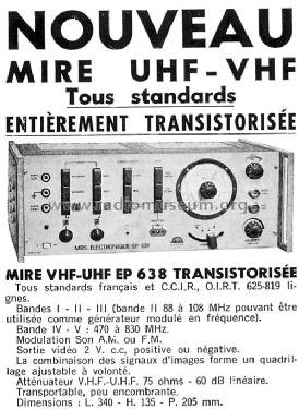 Mire Electronique EP 638; Opelec; Longjumeau (ID = 389653) Equipment