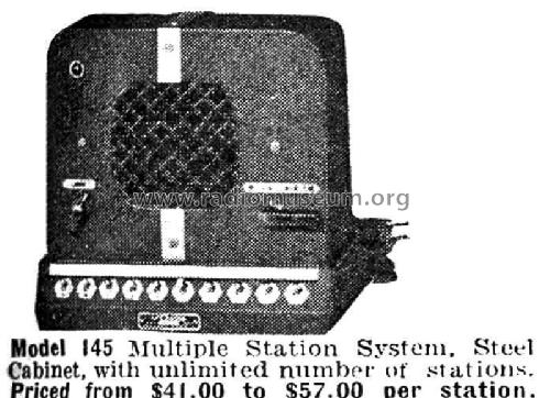 Intercommunicating System 145-10; Operadio Corp.; St. (ID = 1051988) Ampl/Mixer