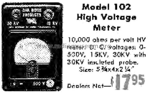3-in-1 Miniature TV High Voltage Meter 102; OR - Oak Ridge (ID = 2931380) Equipment