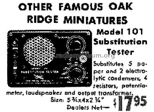 7-in-1 Miniature TV-FM-AM Substitution Tester 101; OR - Oak Ridge (ID = 2931359) Equipment