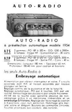 A2P; ORA, Oradyne, Gérard (ID = 1418413) Car Radio
