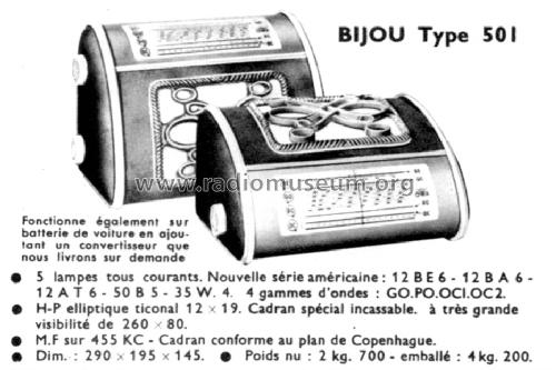 Bijou 501; ORA, Oradyne, Gérard (ID = 1417060) Radio