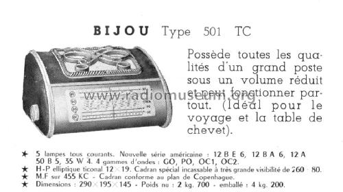 Bijou 501TC; ORA, Oradyne, Gérard (ID = 1417085) Radio