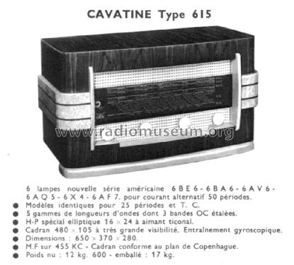 Cavatine 615; ORA, Oradyne, Gérard (ID = 1417812) Radio