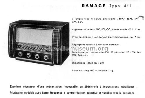 Ramage 541; ORA, Oradyne, Gérard (ID = 1417940) Radio