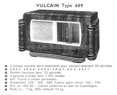 Vulcain 609; ORA, Oradyne, Gérard (ID = 1417820) Radio