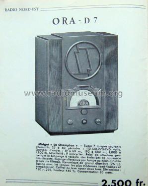 Le Champion D7; ORA, Oradyne, Gérard (ID = 2197408) Radio