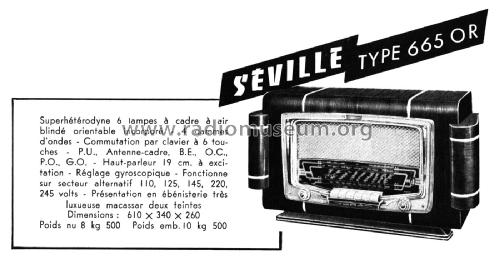 Seville 665OR; ORA, Oradyne, Gérard (ID = 2499361) Radio