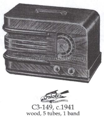 C3-149 ; Oriole brand (ID = 1455060) Radio