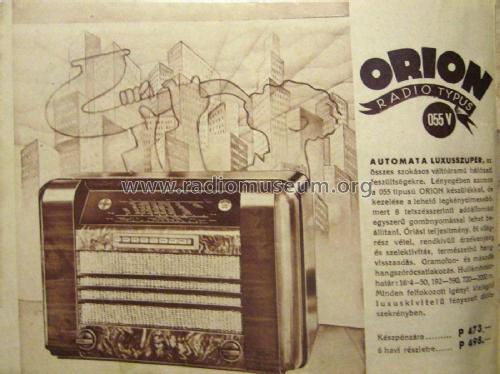 055V; Orion; Budapest (ID = 1961947) Radio