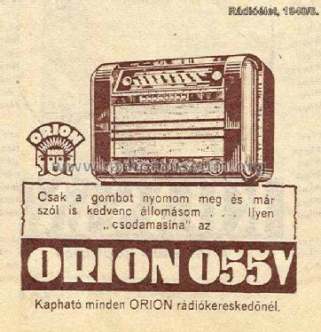 055V; Orion; Budapest (ID = 729045) Radio