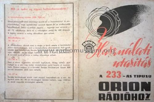 233; Orion; Budapest (ID = 1814614) Radio