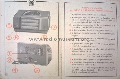 233; Orion; Budapest (ID = 1814615) Radio