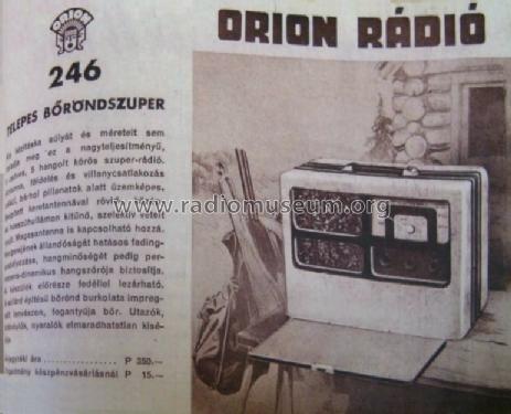 246; Orion; Budapest (ID = 1317723) Radio