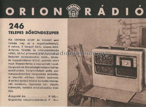 246; Orion; Budapest (ID = 1502687) Radio